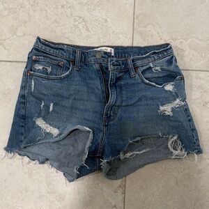 A&F Distressed Denim Shorts
